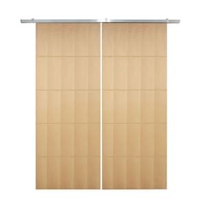 Porta Dupla De Correr P- Verniz Frisada F03 - 210x120