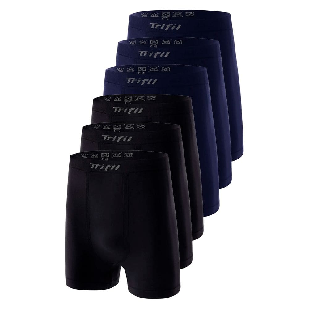 Kit com 6 Cuecas Boxer Trifil 4411 Plus Size Colorido