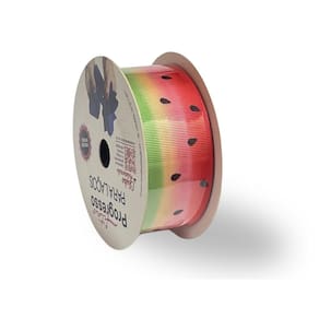 Fita De Gorgurão Para Laço 38mm 10 Metros - Melancia