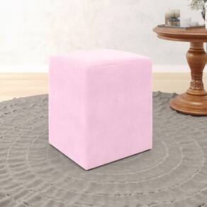 Puff de Luxo Quadrado Conforto e Estilo Aradecor Sued