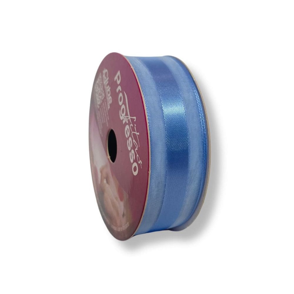 Fita De Voal Com Cetim 22mm Progresso Nº5 10 Metros