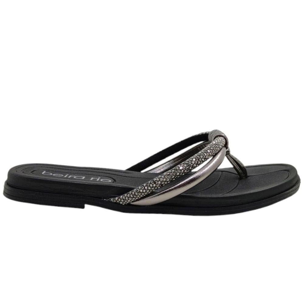 Tamanco Dedo Feminino Casual Básico Dia a Dia Passeio Trabalho com Strass Conforto Beira Rio 8507.115