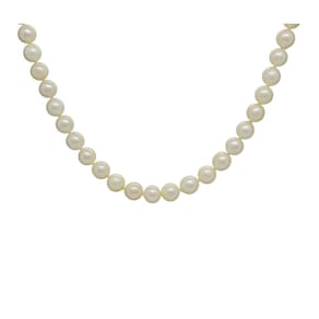 Colar Longo Pérola Natural Casual Chic Elegante Social Prata
