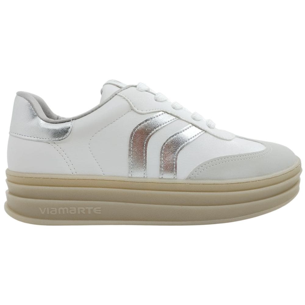 Tênis Feminino Casual Básico Flatform Dia Dia Passeio Trabalho Confort Via Marte 156-001