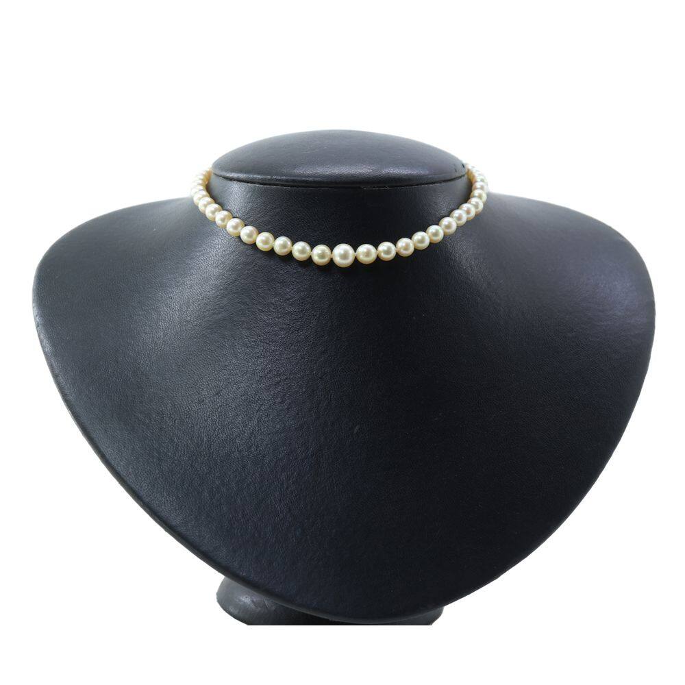 Colar Gargantilha Choker Pérolas Degradê Ouro Branco Social