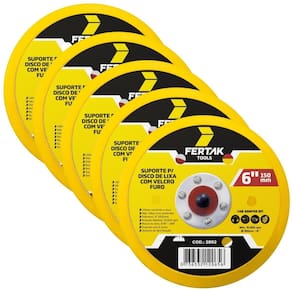Suporte Para Disco De Lixa Aderente 150Mm 6 Furos 10 Un