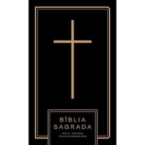Bíblia Nvt Cruz All Black - Letra Normal: Nova Versão Transformadora