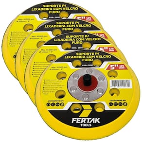 Suporte Para Disco De Lixa Aderente 125Mm 8 Furos 04 Un