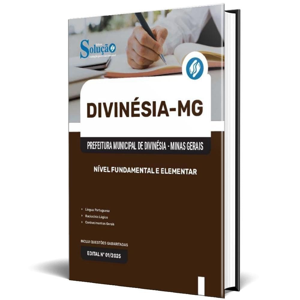 Apostila Prefeitura Divinésia Mg 2025 Nível Fundamental E