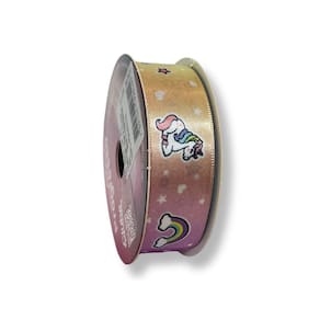 Fita De Cetim Decore Unicórnio ECF005TR-071 10 Metros