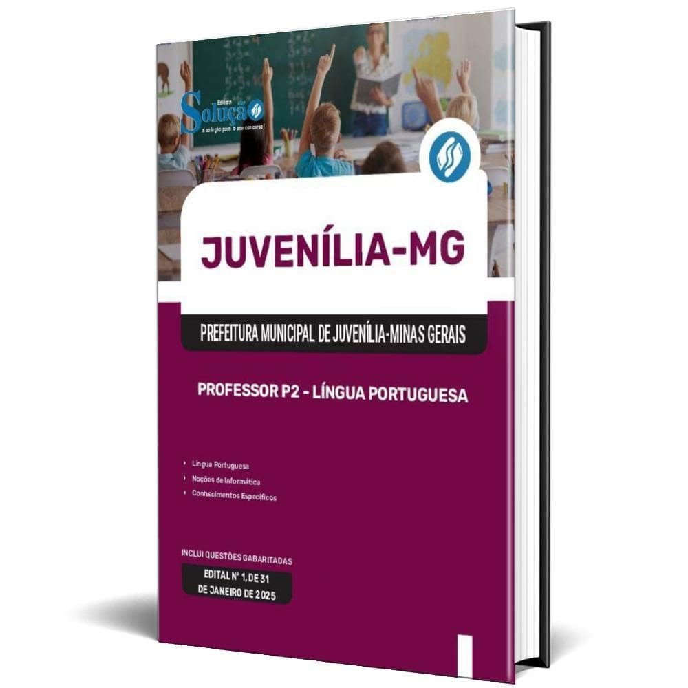 Apostila Prefeitura Juvenília Mg 2025 Professor P2 Língua