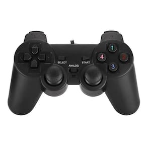 Controle Joystick Doubleshock Com Fio Usb Pc Notebook