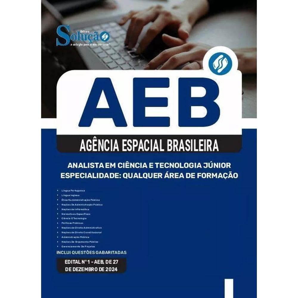 Apostila Aeb 2025 Analista Em Ciência E Tecnologia Júnior