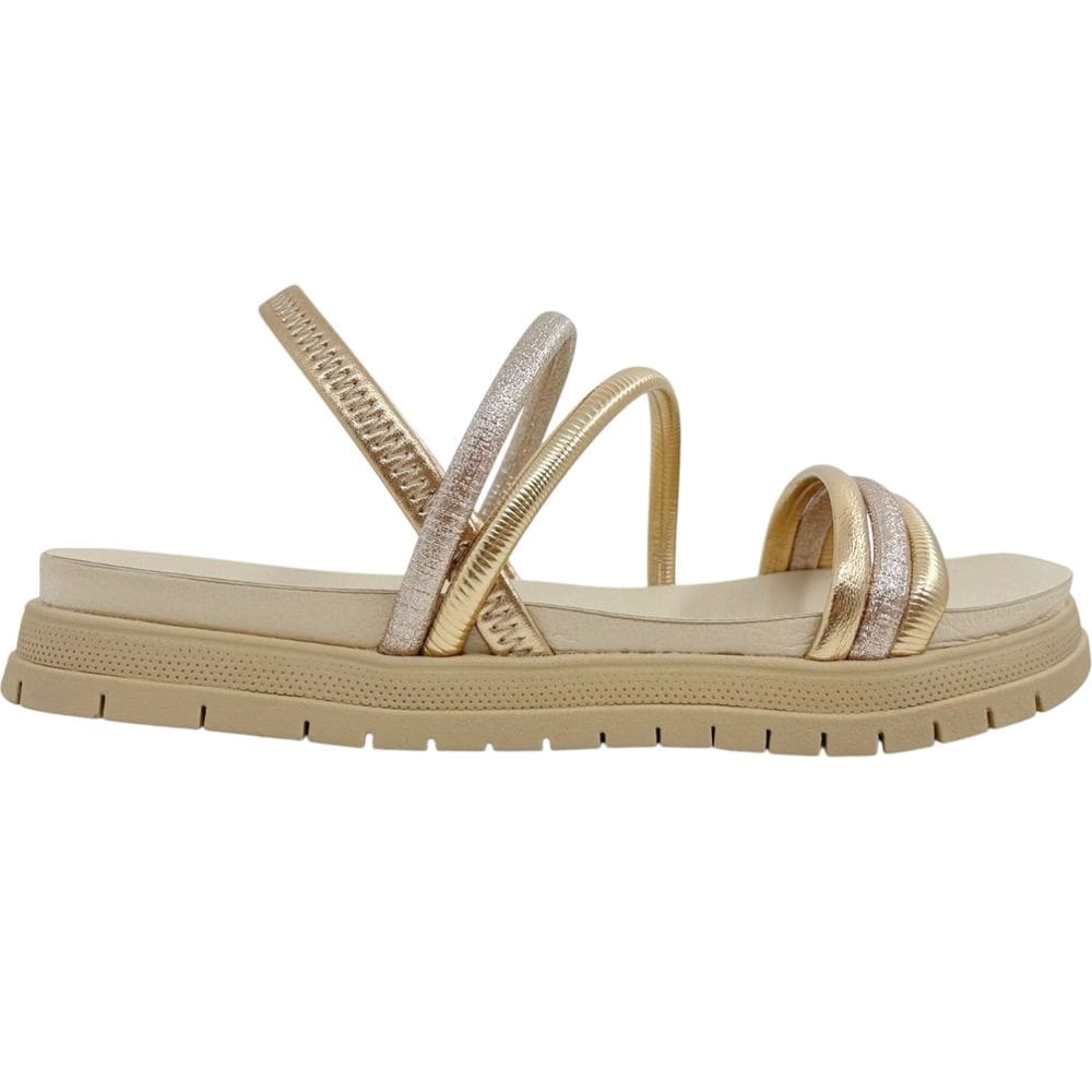 Sandália Feminina Papete Flatform Casual Dia a Dia Passeio Trabalho Calce Fácil Confort Dakota Y7723