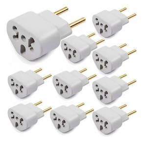 Adaptador Benjamin Bob Love 10A/20A Kit 10Pças Pino Maciço