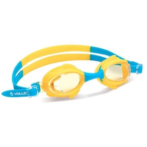 Óculos De Natação Júnior Shark Fin Vollo Azul/Amarelo