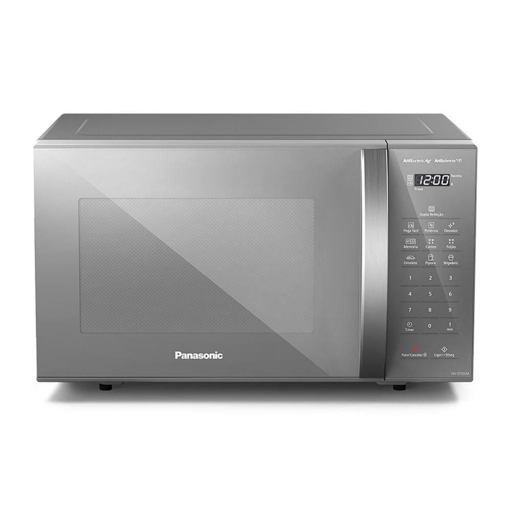 Micro-ondas Panasonic Dupla Refeição 27L Prata - ST55LMRU 110V