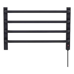 Toalheiro Termico Parede Preto 220v Esquerdo 1 Toalha Flape