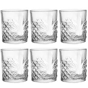 Jogo de Copos de Vidro De Whisky Rozana Transparente 310ml 6 peças - Casambiente
