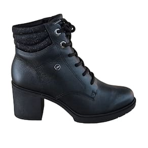 Bota Dakota Coturno Em Couro Tratorado Com Salto Bloco D0461