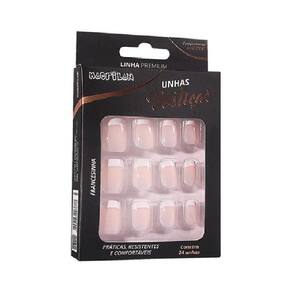 Kit Unhas Postiças Francecinha Macrilan Up309A C/24