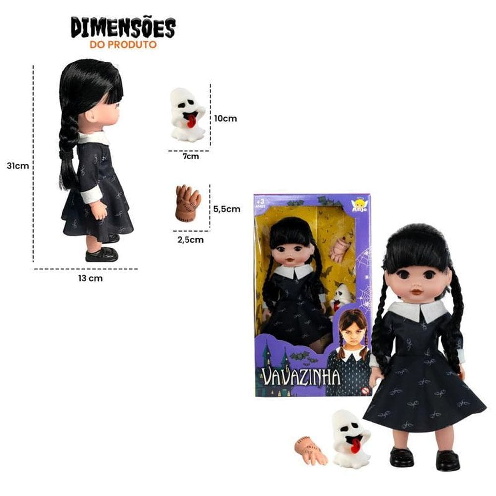 Boneca Vavazinha Mãozinha E Fantasminha - Diversão Garantida