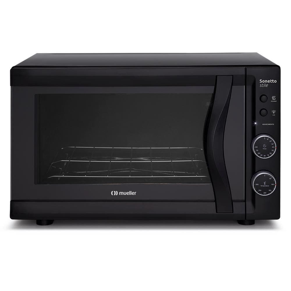 Forno Elétrico De Bancada Sonetto Stile 44 Litros Preto Fosco 220V