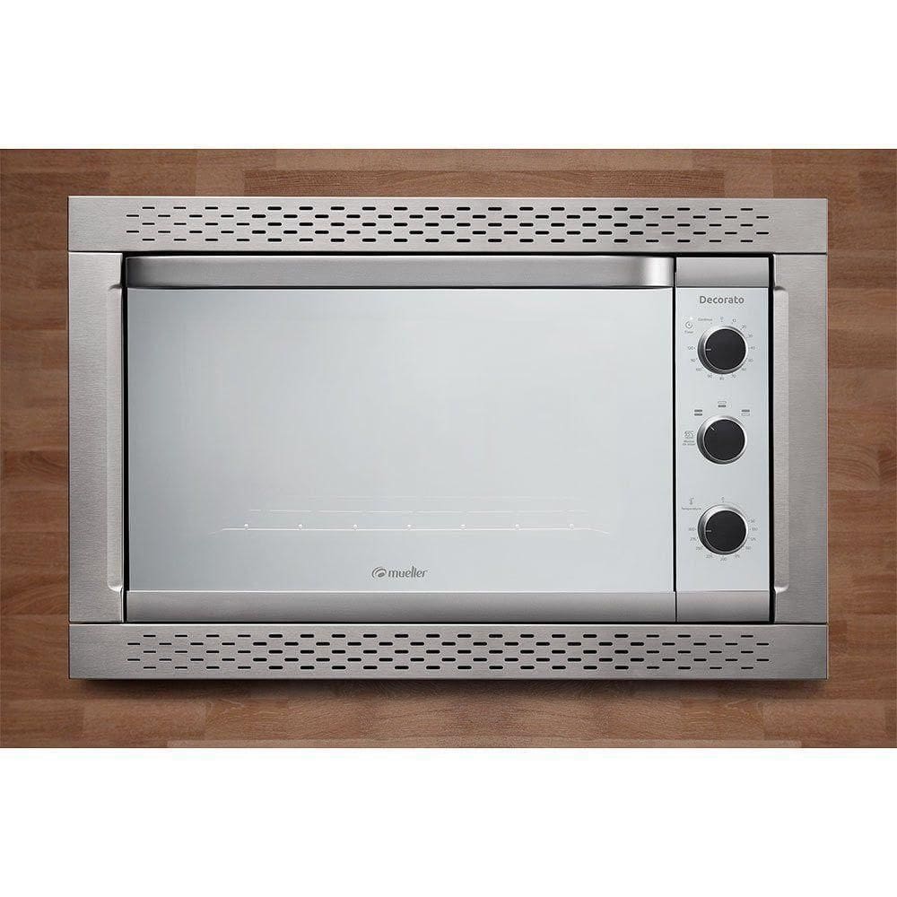 Forno Elétrico De Embutir Mueller Decorato Inox 44L Inox 110V