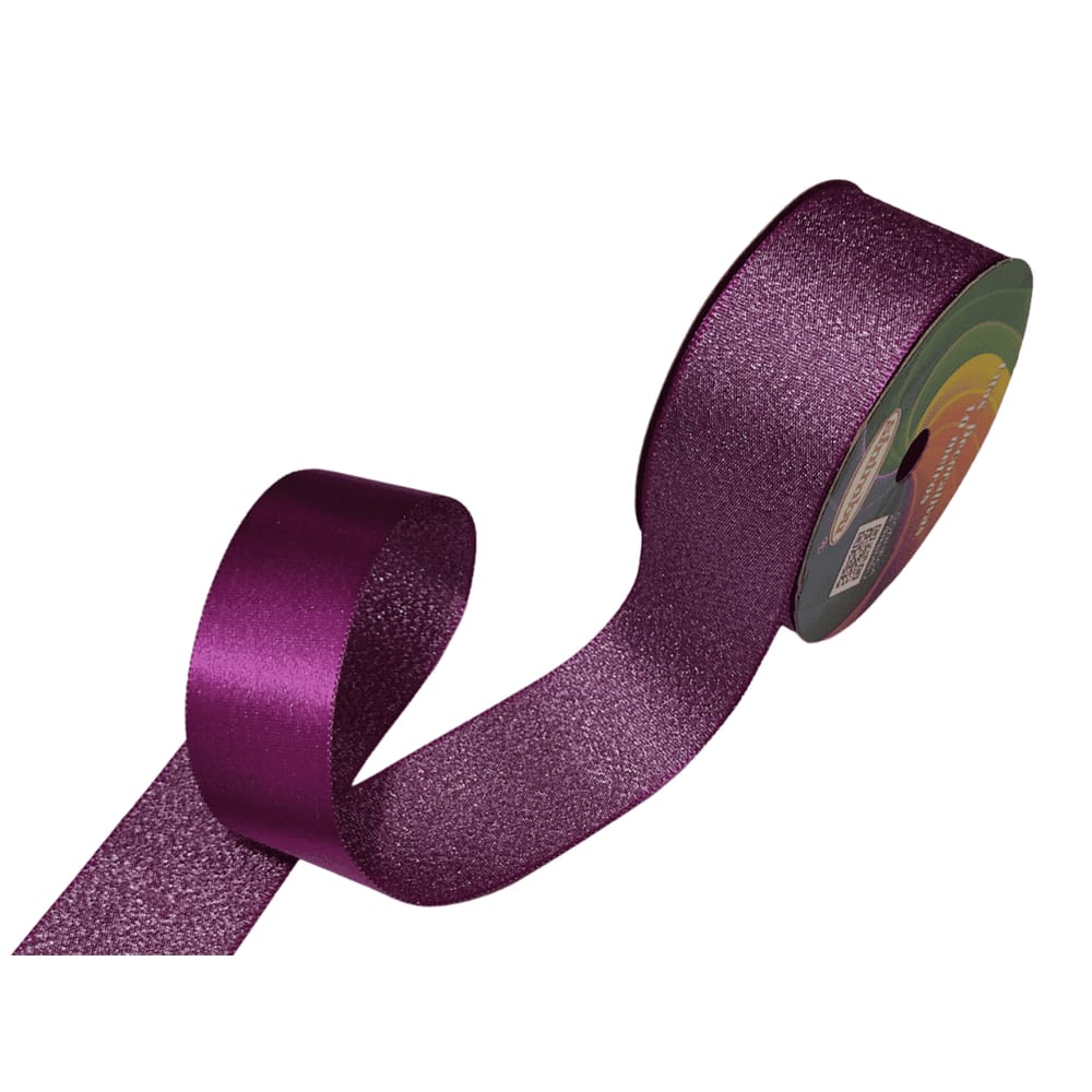 Fita De Cetim Lurex 1667 38mm Sinimbu Nº9 10 Metros