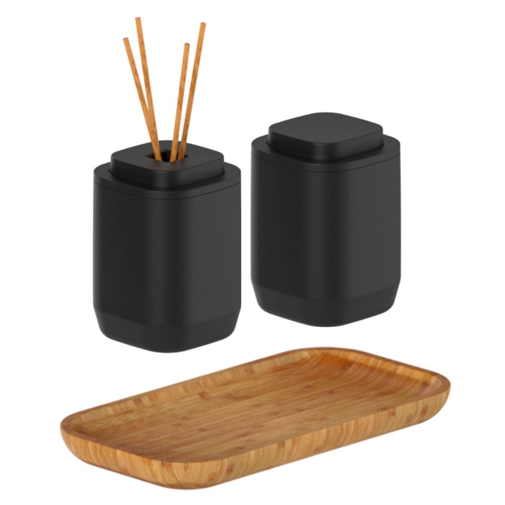 Conjunto de 3 Peças Aura Preto - Ou