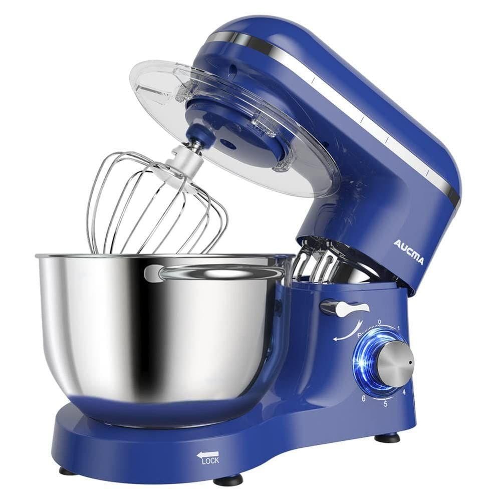 Aucma Batedeira 6.5qt, 660w, 6 Velocidades, Royal Blue