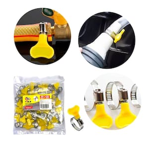 Abraçadeira de Metal com Fecho Borboleta 10-16mm – Kit 50 Unidades