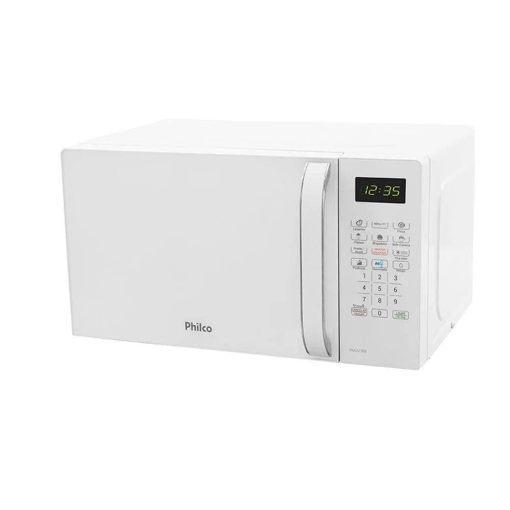 Micro-ondas 20 Litros Philco PMO23B Branco | Casas Bahia