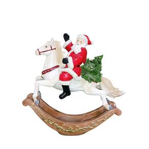 Papai Noel De Resina Colorido 26x9,5cm Florarte