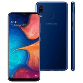 Usado: Samsung A20 32 GB Azul - Bom