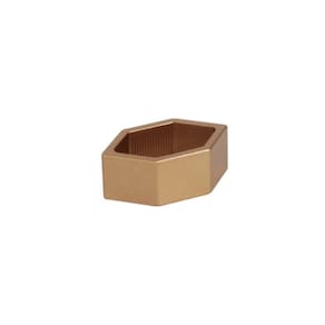 Puxador Elemento Dourado Fosco Tamanho P Zen Design