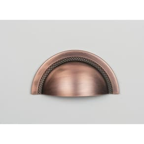 Puxador Concha Shell 64mm Vecchio Cobre Zen Design