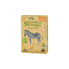 Jogo De Cartas Educativo 50 Bichos E Animais De Zoológico