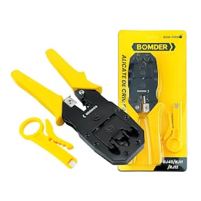 Alicate de Crimpar RJ45 RJ11 RJ12 – Ferramenta Profissional com Corte e Decapagem, Design Ergonômico e Alta Durabilidade