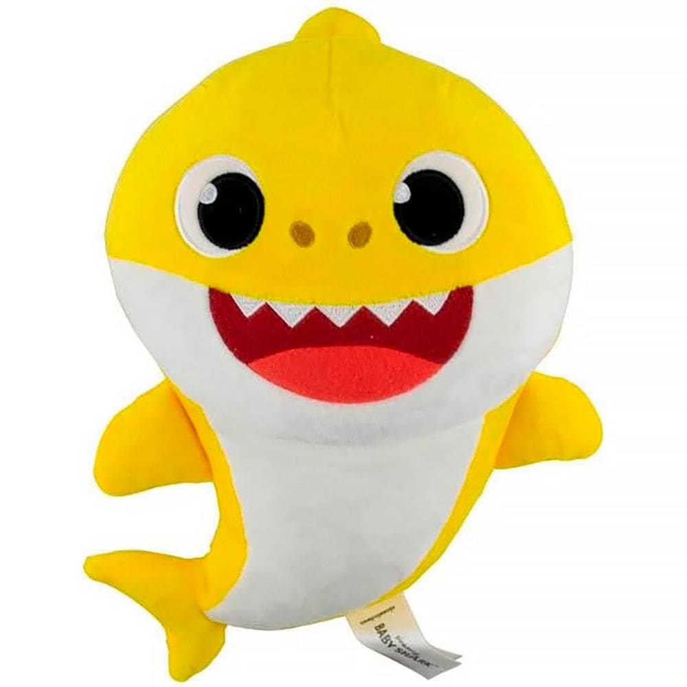 Pelúcia Baby Shark 30cm Amarelo com Sons 2352 - Sunny