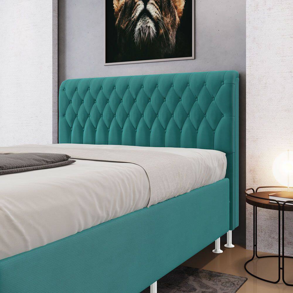 Cabeceira para Cama Queen Bellatrix 160 Tecido Sued