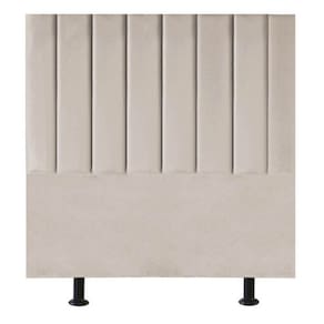 Cabeceira Cama Solteiro Box 100cm Karla Carla Corino Bege