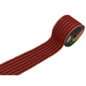 Fita Natalina Sinimbu Com Passa Fita Falso Borda Dourada 1833 57mm 10 Mts