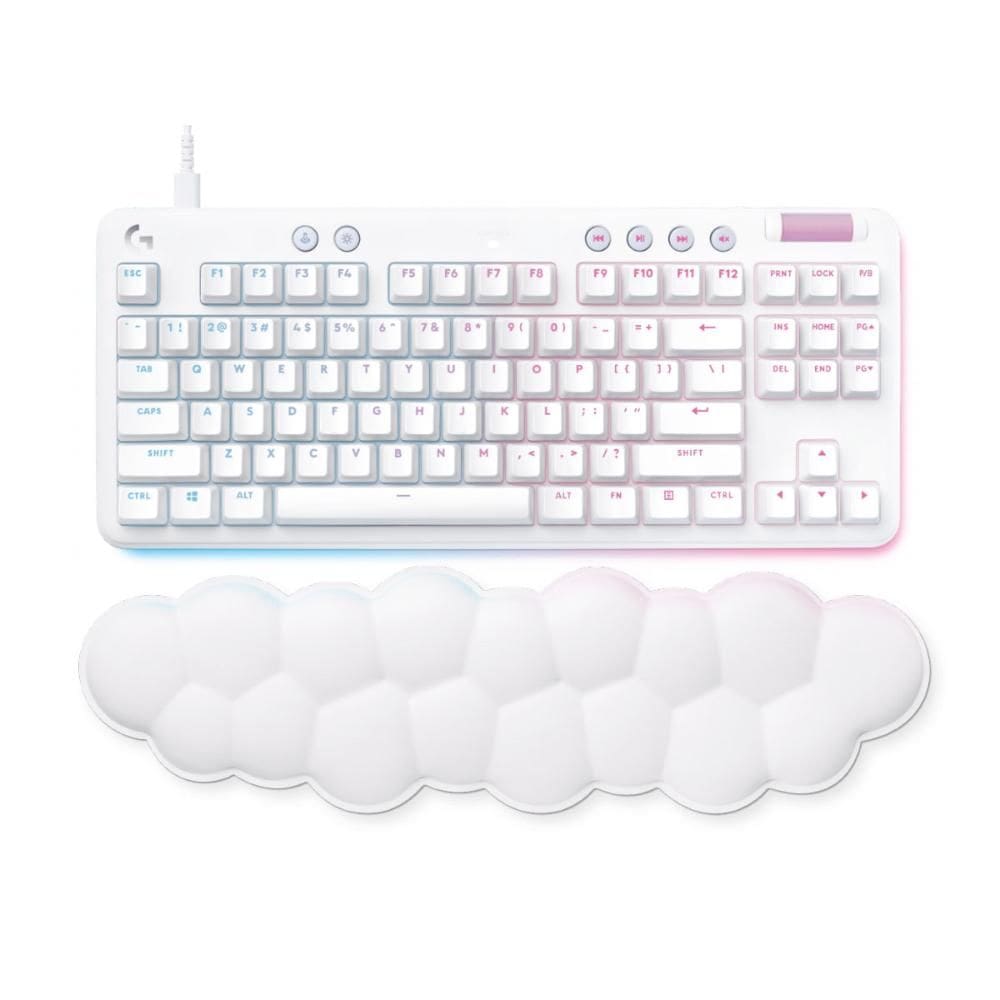 Teclado Gamer Logitech G713 - RGB LightSync ABNT Switch GX Brown Tactile - Branco - 920-010701
