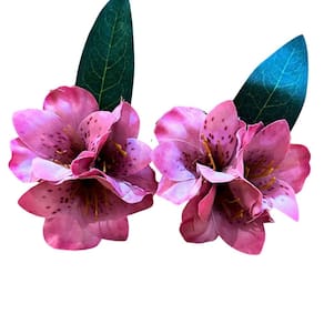 Porta Guardanapo Astromélia Rosa Claro Decoração Mesa 04Un