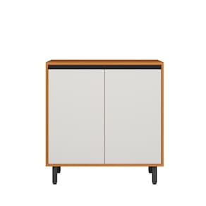 Balcão 80cm Ravena 2 Portas 1 Prateleira Removivel - Freijó UV/Off Acetinado Poliman