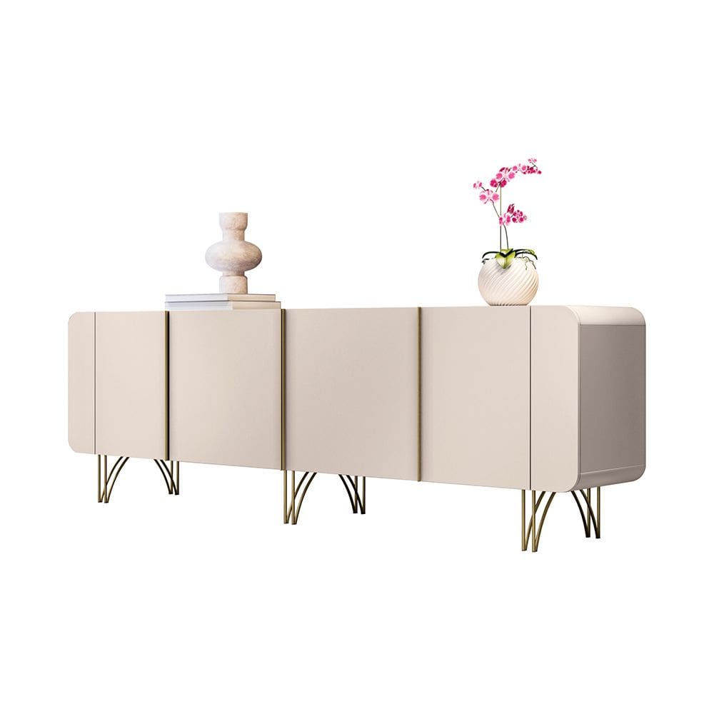 Balcão Aparador Buffet Anabelle Off White H01 - D`Rossi