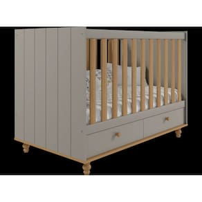 Berço Permobili Candy Retro Americano com gavetas MDF