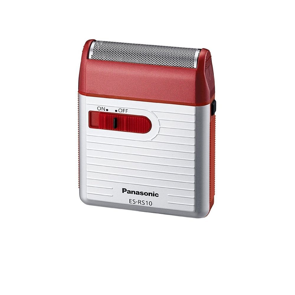 Máquina de barbear Panasonic ES-RS10-R para homens viajantes operada por bateria