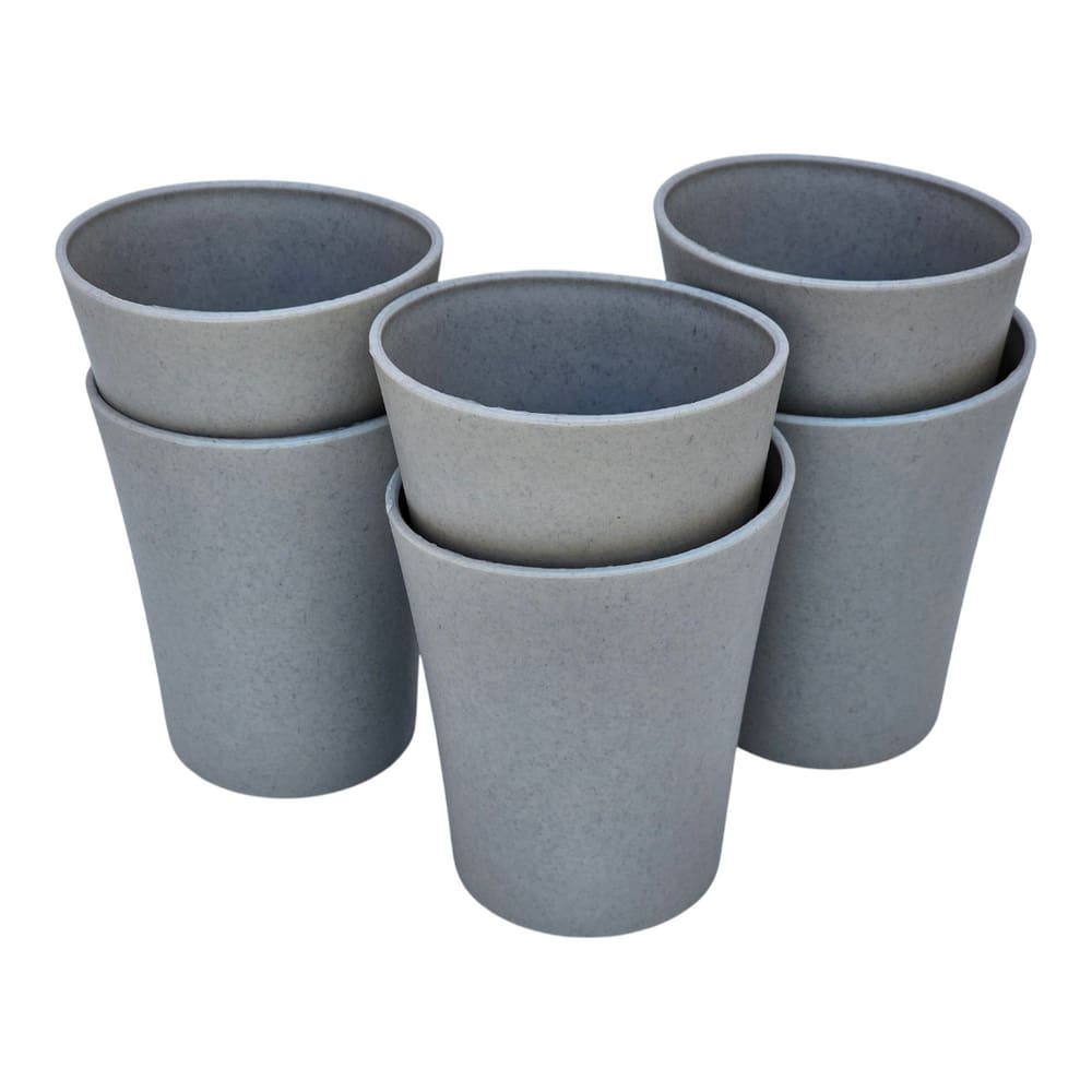 Kit 06 Copos Plastico Duro Resistente Bebidas 300ml Azul